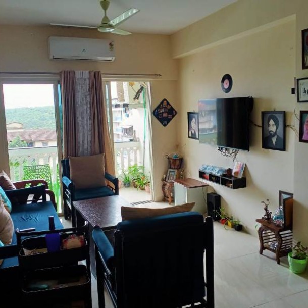 1 Bhk 77sqmt flat semi-furnished for Sale in Porvorim, North-Goa.(60L)-0