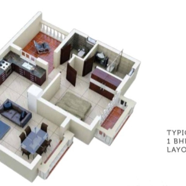 1 Bhk 69sqmt flat fully furnished for Rent in Revora-Mapusa, North-Goa.(25k)-0