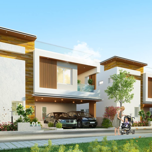 PVR URBANLIFE GATED COMMUNITY VILLAS  FOR SALE AT SHANKERPALLY MOKILA ROAD-0