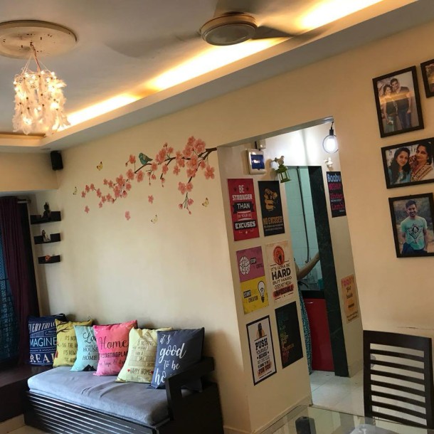 Rent a Comfortable 1BHK Semi-Furnished Flat in  Kshitij CHS-3