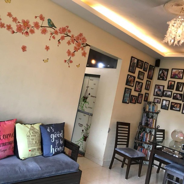 Rent a Comfortable 1BHK Semi-Furnished Flat in  Kshitij CHS-5