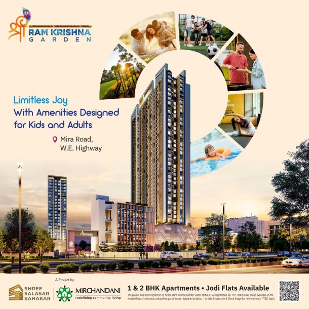 Shree Ram Krishna Garden, Miraroad: G+39 Tower with 2 BHK Apartments | Possession Dec 2027-1