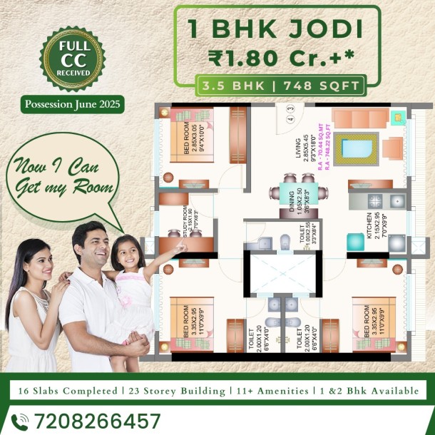 Affordable 2BHK Apartments at Apex Green Wood, Borivali East – Possession by June 2025, Starting ₹1.48 Cr-0