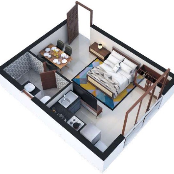 Studios & 1/2 BHK Apartments in Arpora, Goa - From ₹54 Lakh-8