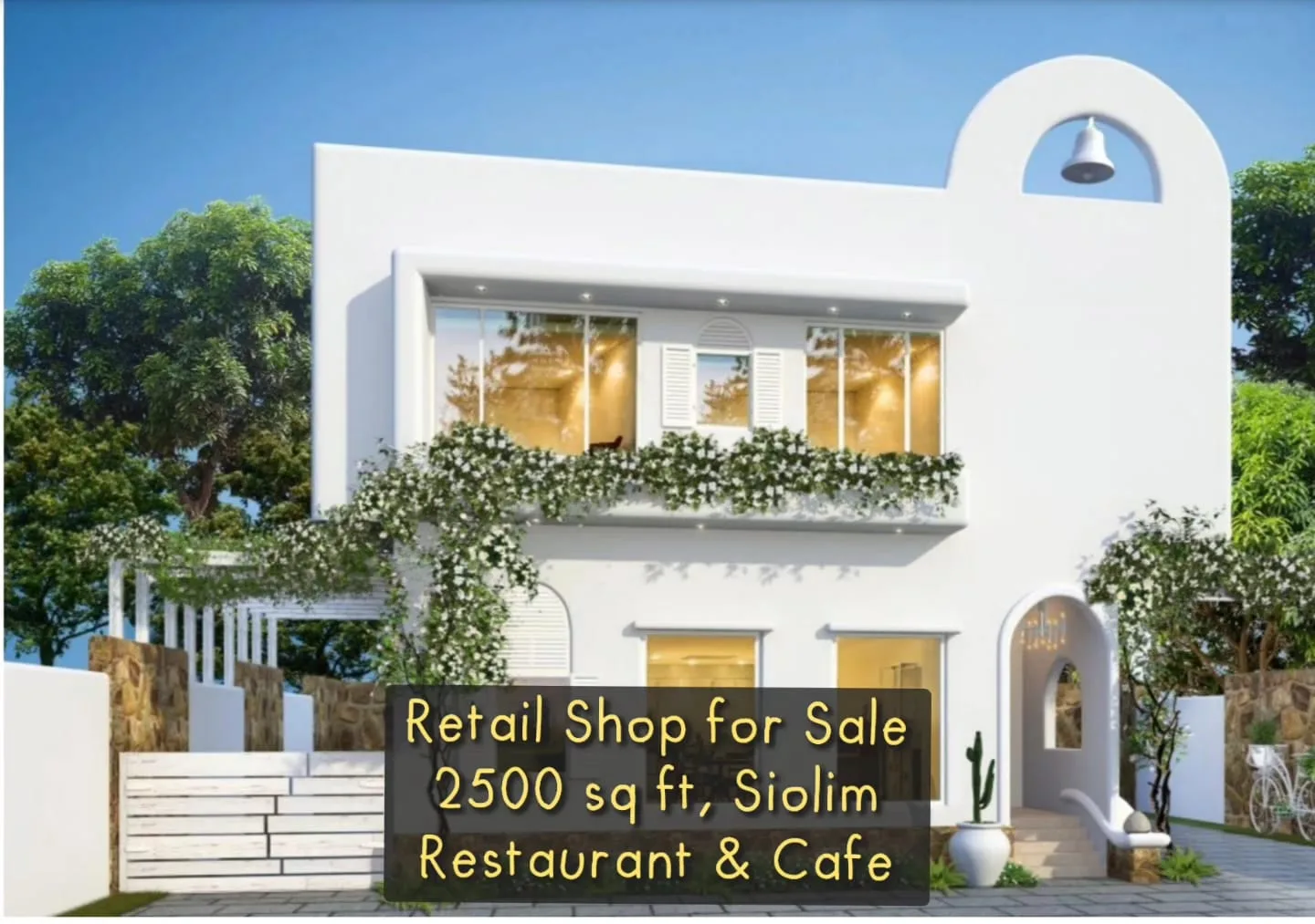 Retail Shop for Sale in Siolim Marna - ₹5 CR, Greek Design