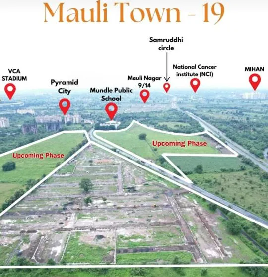 Mauli Infratech - NMRDA Sanctioned RL Plots near VCA Stadium, Wardha Road Nagpur