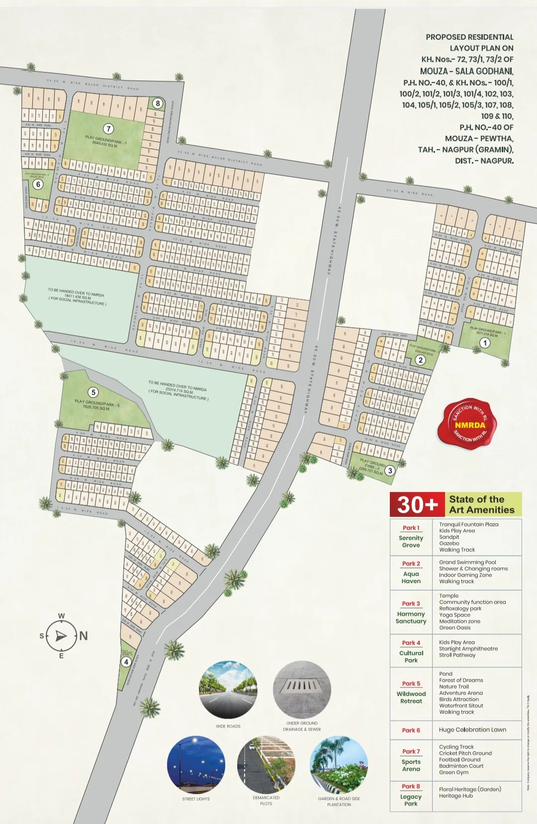 New Residential & Commercial Plots in Pewtha, Nagpur | NMRDA Sanctioned