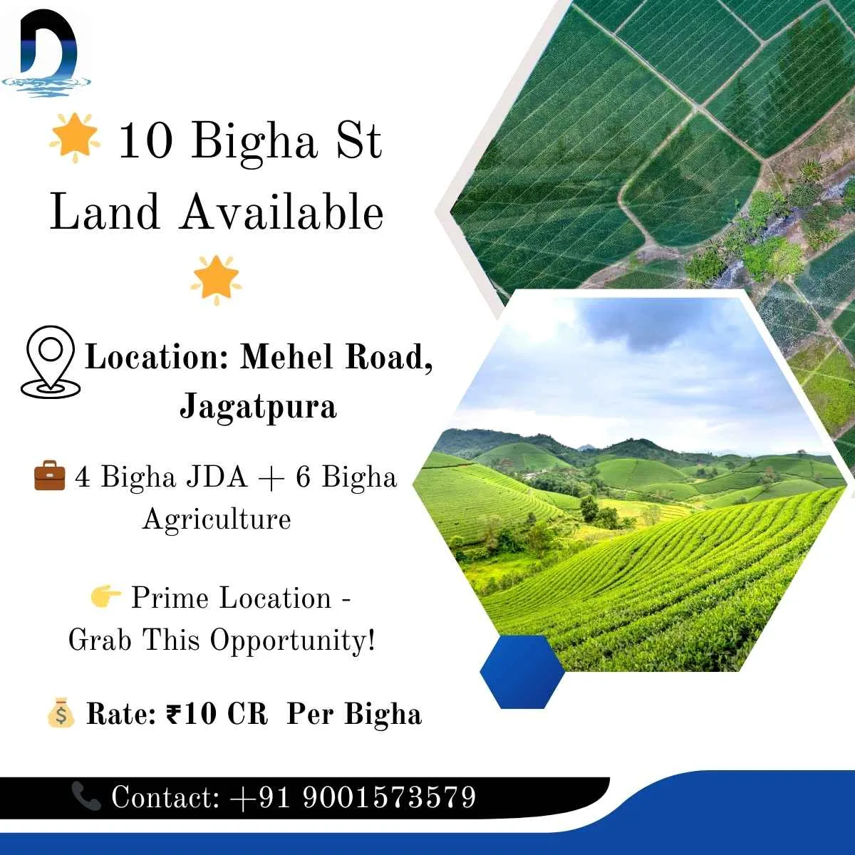 10 Bigha ST Type Land for Sale in Jagatpura - Prime Location
