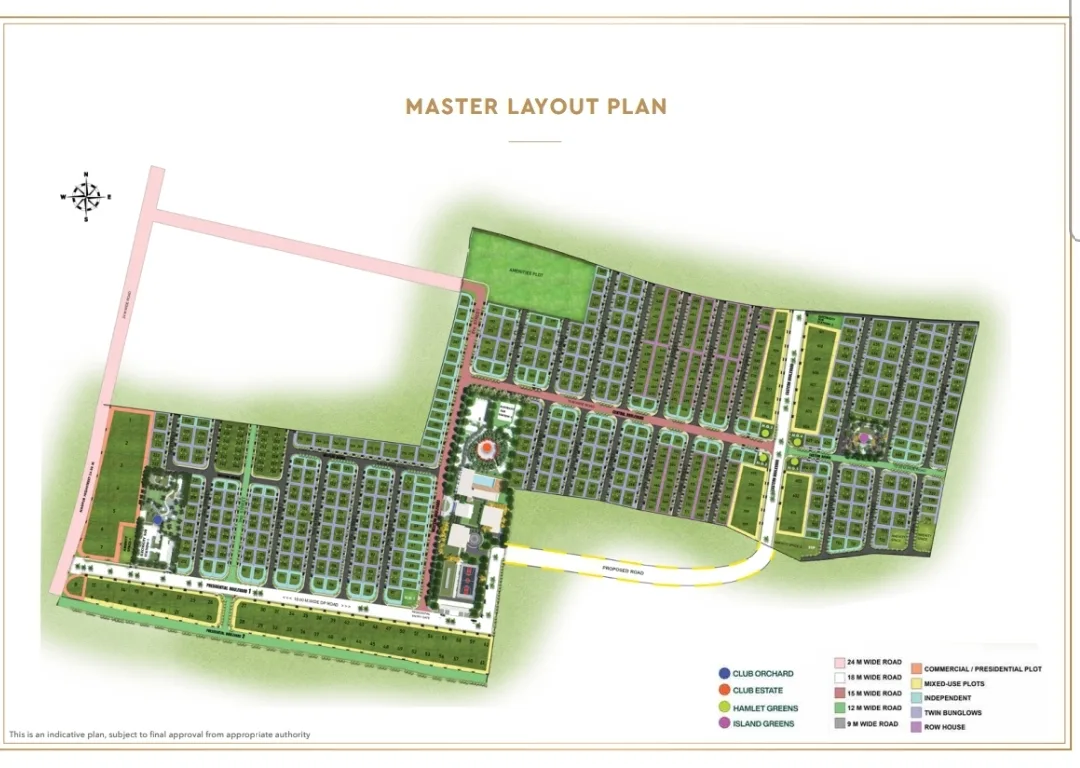 Commercial Plot for sale 80 feet road touch