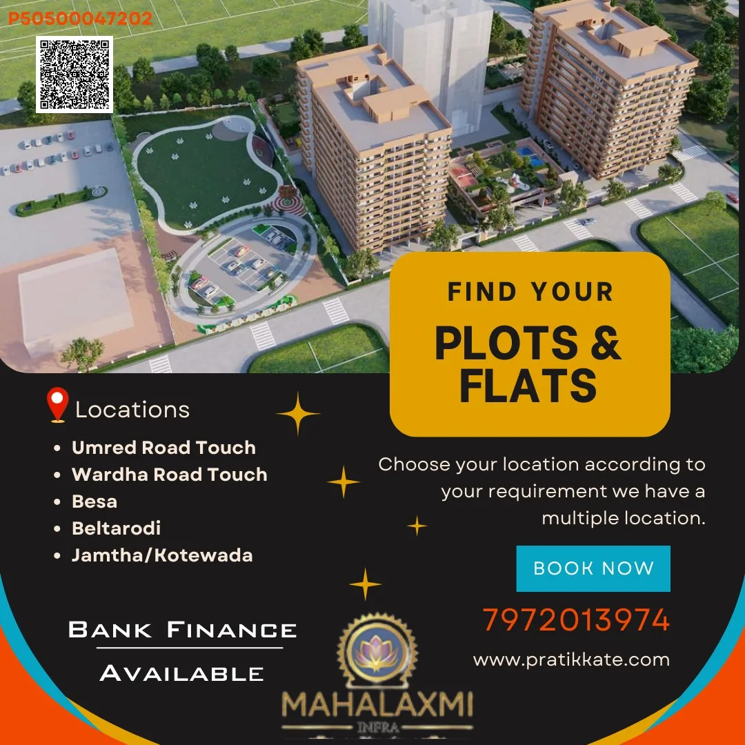 Premium Sanctioned Plot for Sale in Mahalaxmi Nagar, Nagpur - RL/NMRDA/RERA Approved