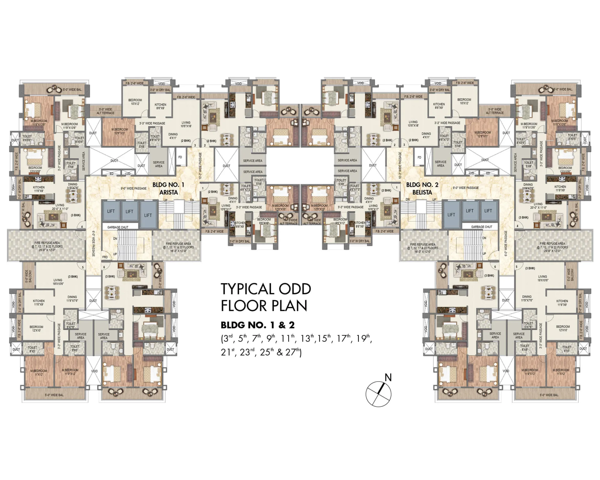 2 BHK for sale in Sai World Legend, Shahad - Kalyan west