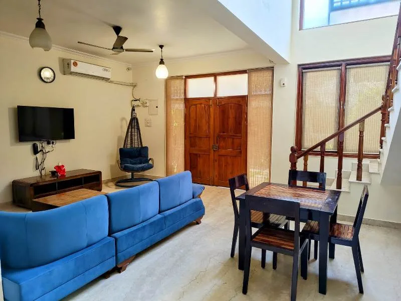 3 Bhk Twin Villa, 168sqmt furnished for Rent in Siolim, North-Goa.(1L)