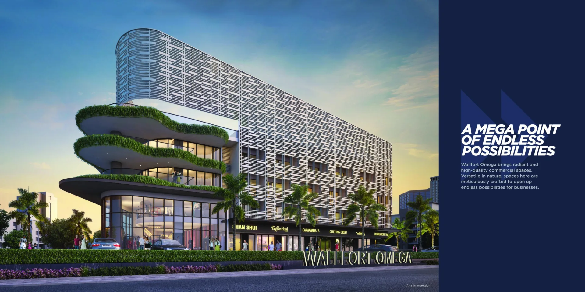Wallfort Omega: Raipur's Grand Commercial Landmark for Retail, Offices & Shops | Prime Location